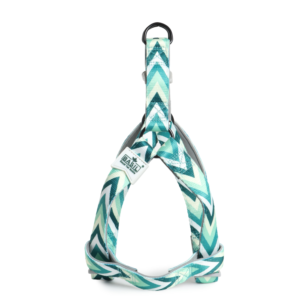 Basil Printed Adjustable Harness for Dogs (Green) image 4