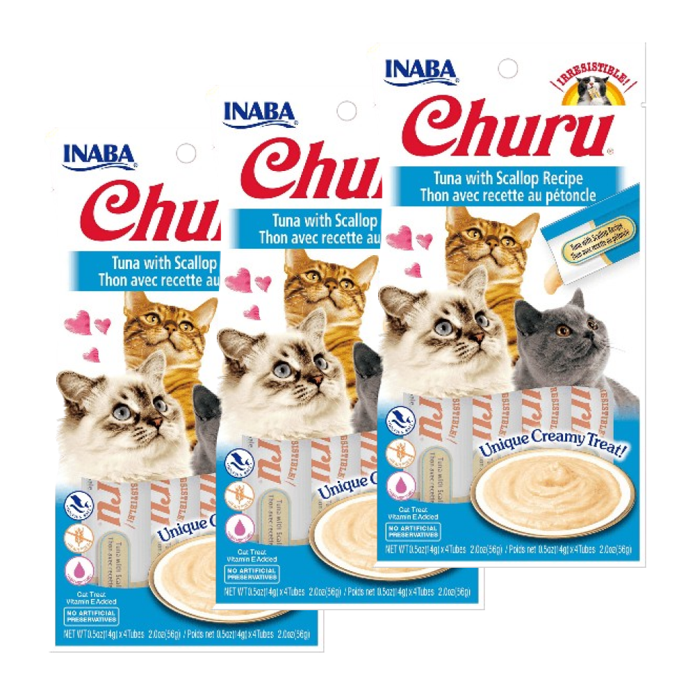 INABA Churu Tuna with Scallop Cat Treats image 5