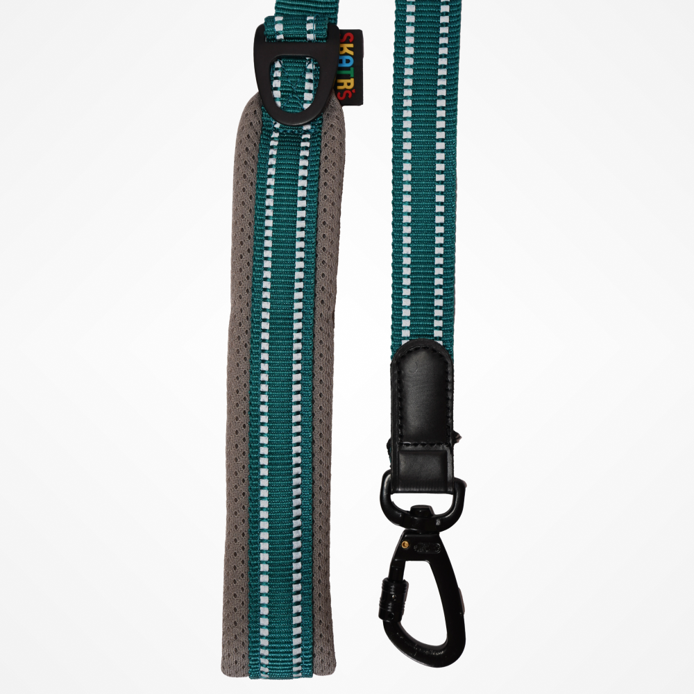 Skatrs Adventure in Style & Comfort Ocean Wave Leash for Dogs and Cats (Blue) image 1