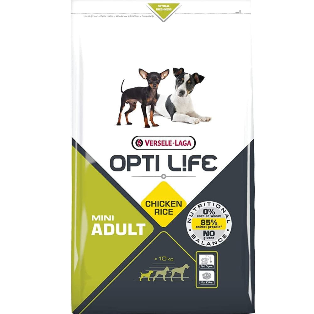 Versele Laga Opti Life Chicken & Rice Mini Adult Dry Dog Food