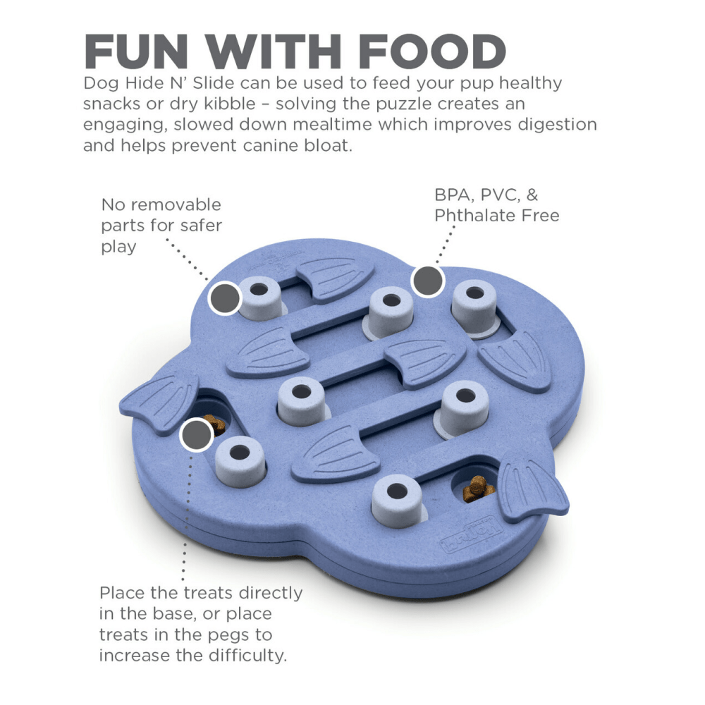 Outward Hound Nina Ottosson Hide N Slide Dog Puzzle for Dogs (Level 2 Intermediate) (Brown) | For Soft Chewers image 4