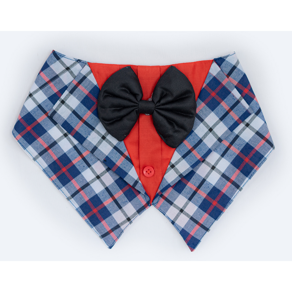Pawgypets Waistcoat Bandana for Dogs and Cats (Blue) image 3