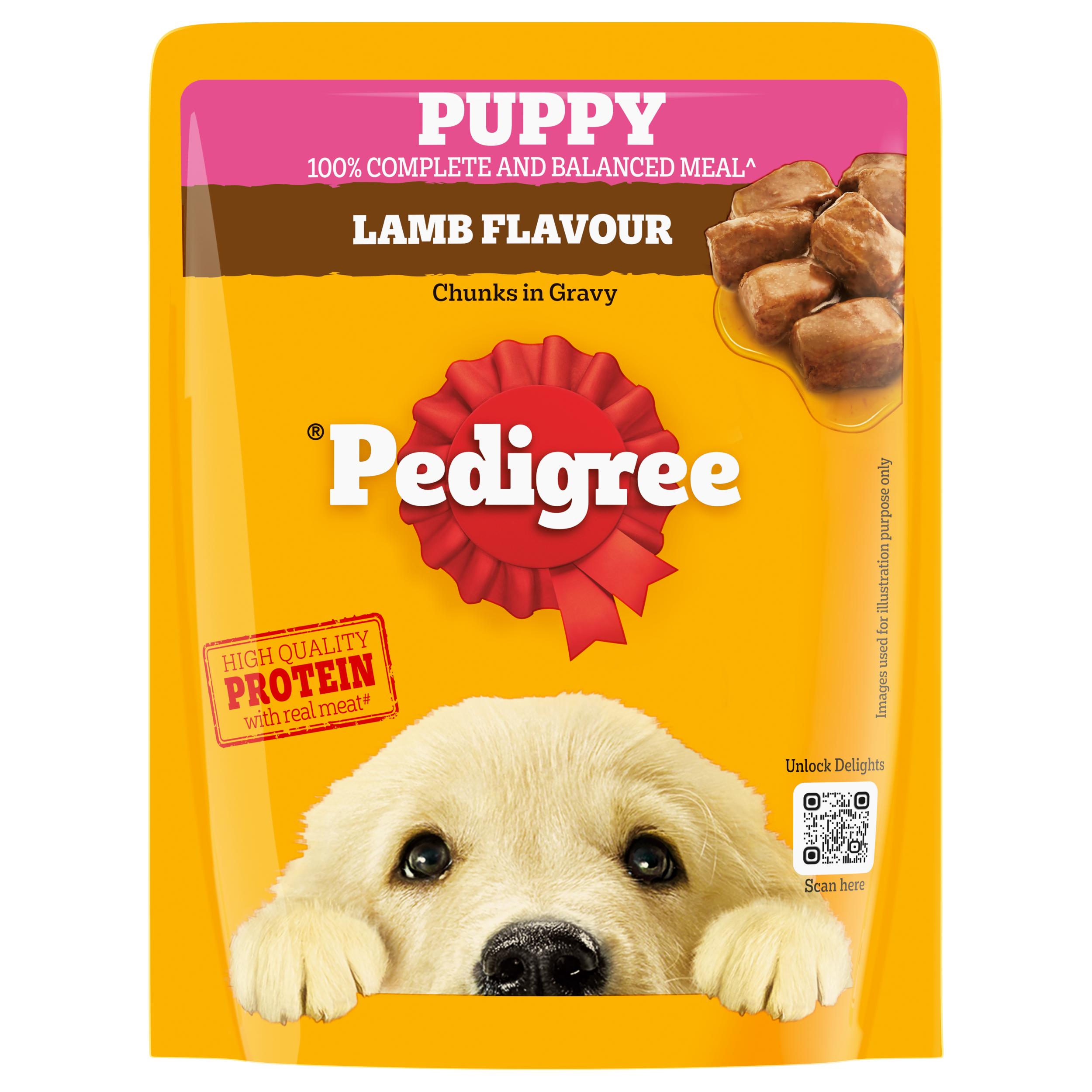 Pedigree Lamb Flavour Chunks in Gravy Puppy Wet Food