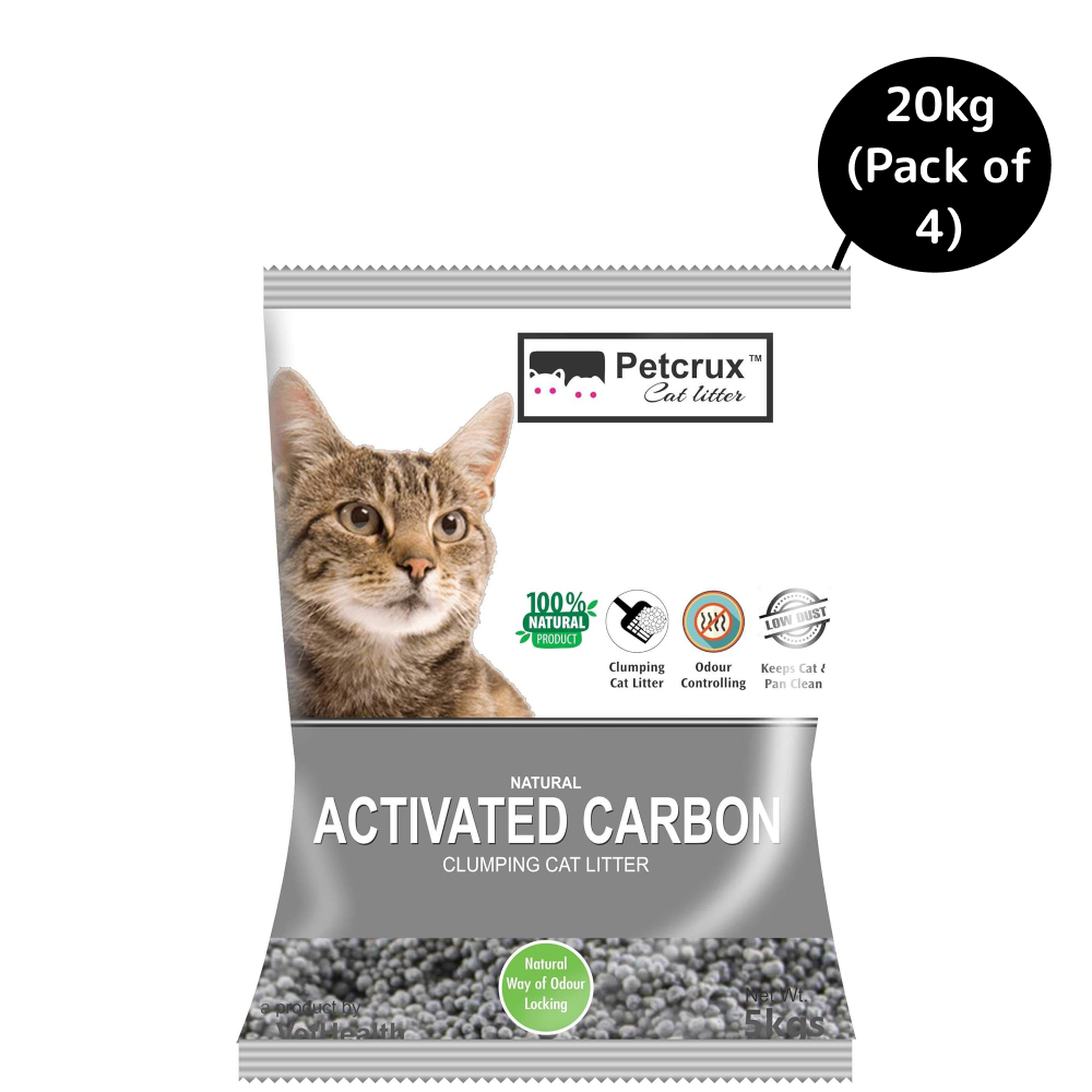 PetCrux Exclusive Scoopable Unscented Natural Activated Carbon Cat Litter image 5