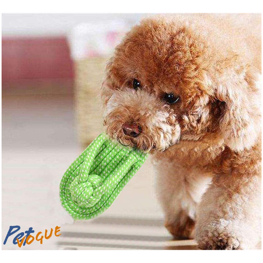 Pet Vogue Sandal Shaped Rope Toy for Dogs | For Medium Chewers (Yellow) image 5
