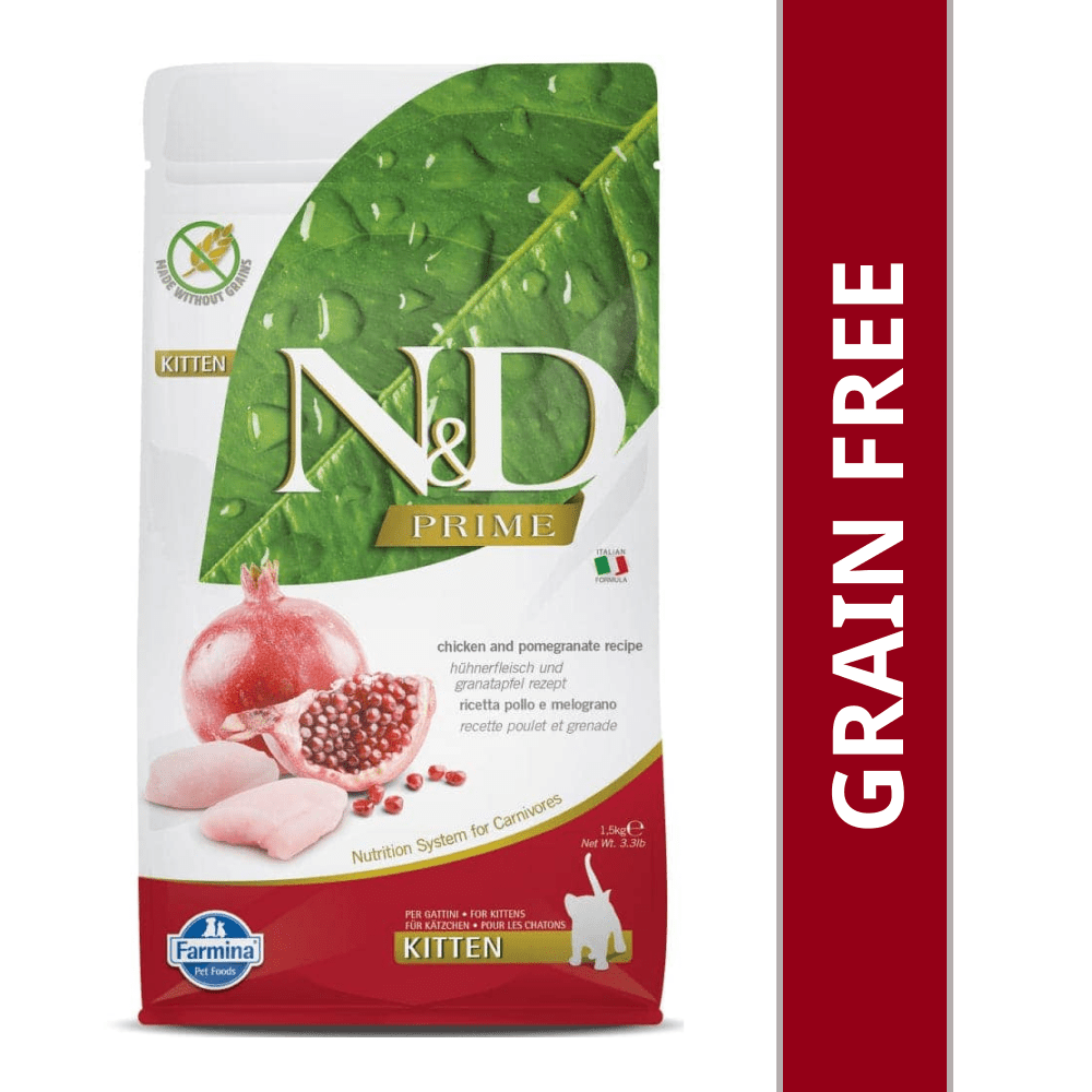 Farmina N&D Prime Chicken & Pomegranate Grain Free Kitten Cat Dry Food image 9
