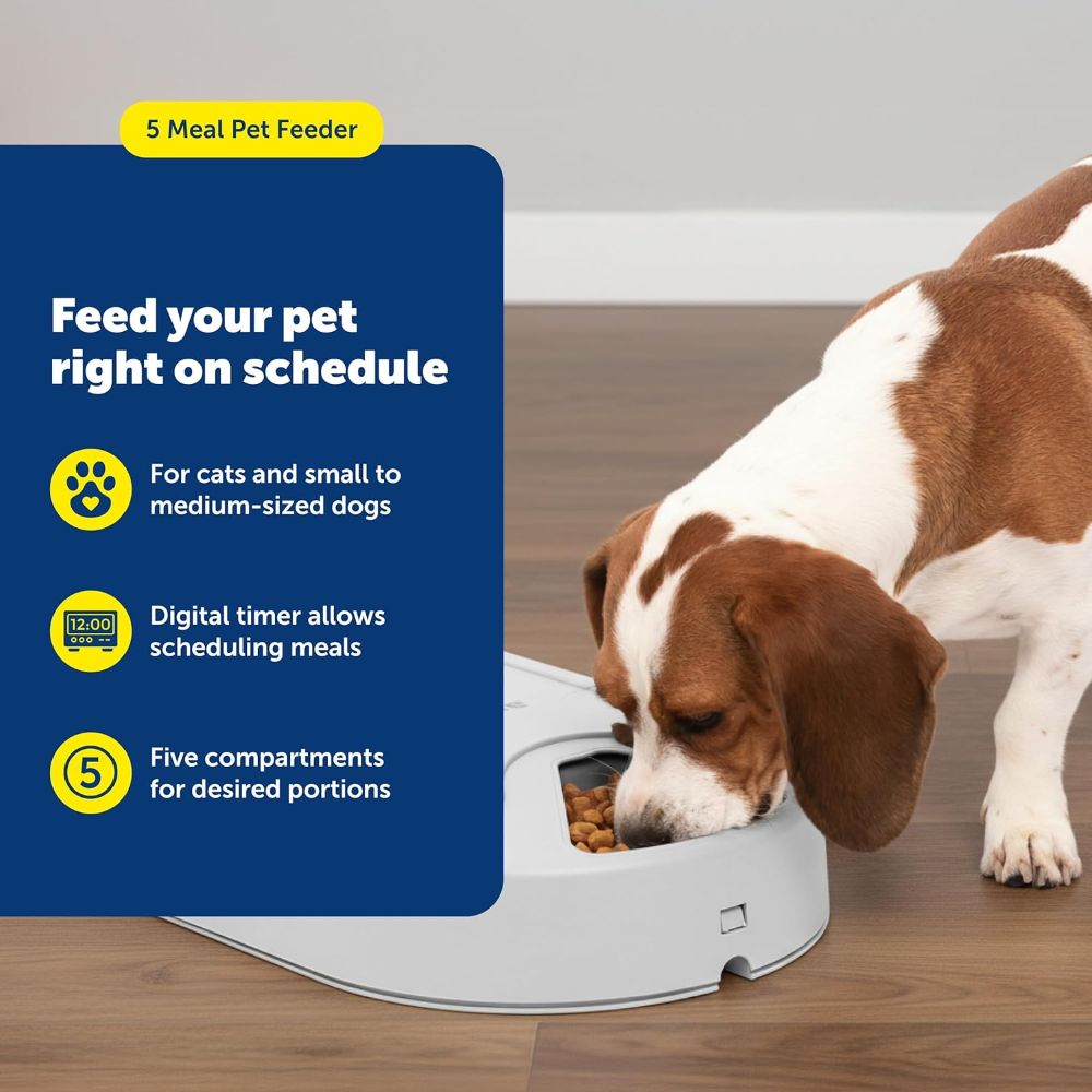 PetSafe 5 Meal Automatic Pet Feeder for Dogs and Cats image 3