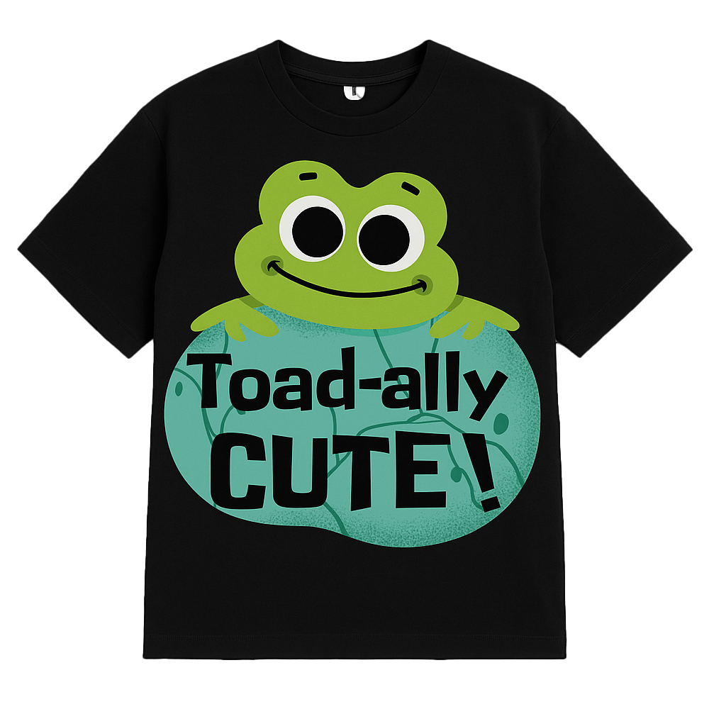 Toadly Cute Cotton T Shirt for Men and Women
