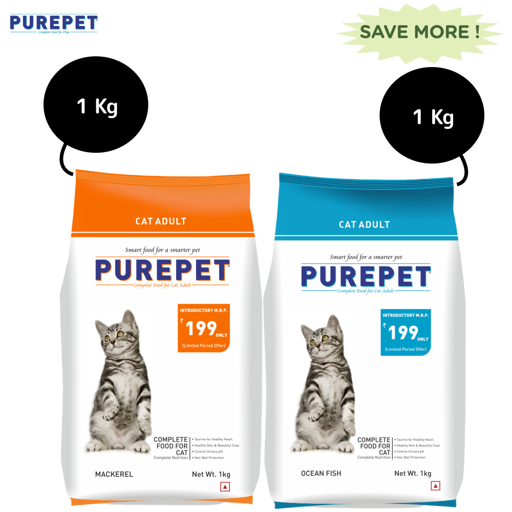 Purepet Mackerel and Ocean Fish Adult Cat Dry Food Combo image 3