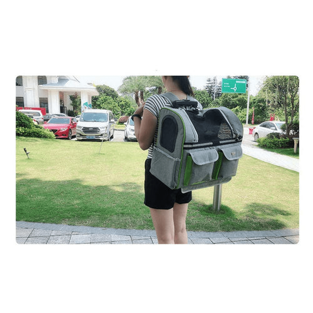 Emily Pets Rolling Carrier with Wheel for Dogs and Cats (Black) image 3
