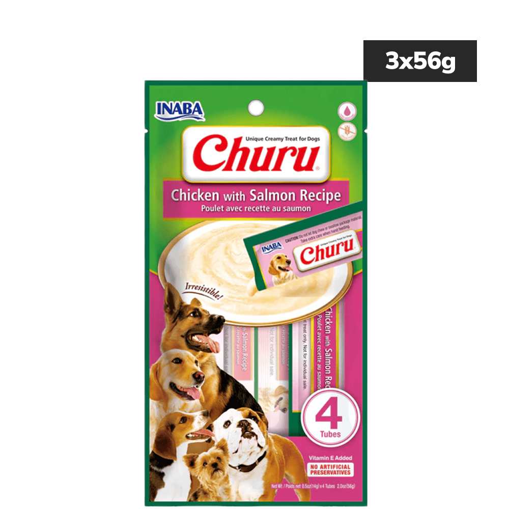INABA Churu Chicken with Salmon Flavour Dog Treats image 2