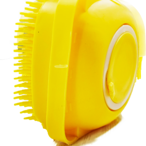 Beaphar Shampoo Bath Silicone Brush for Dogs and Cats (Yellow)