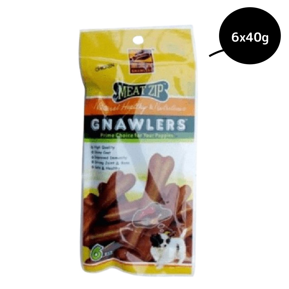 Gnawlers Meat Zip Dog Treat image 2