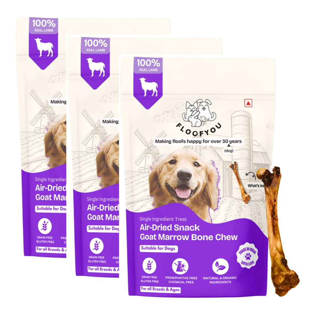 FloofYou Air Dried Goat Marrow Bone Chew Dog Treats image 10