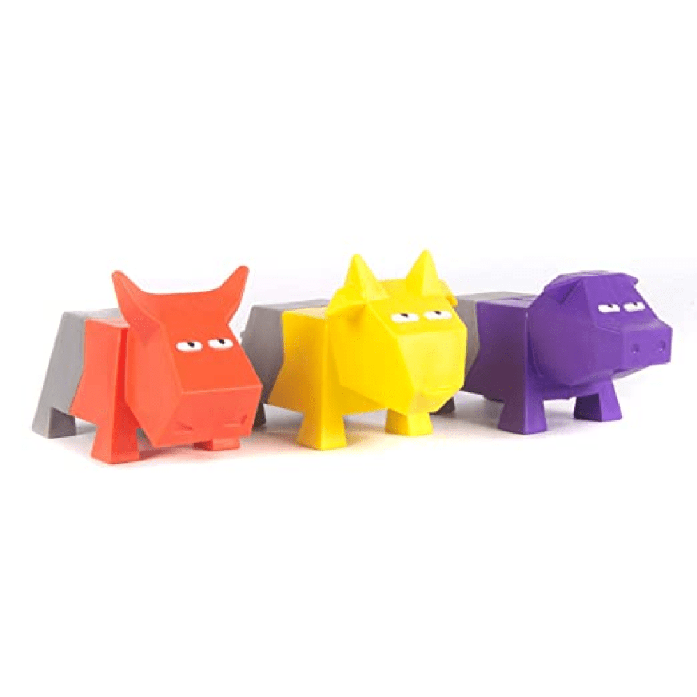 Barkbutler x Fofos Comic Farm Pig Toy & Football Chew Toy for Dogs (Pack of 2) image 6