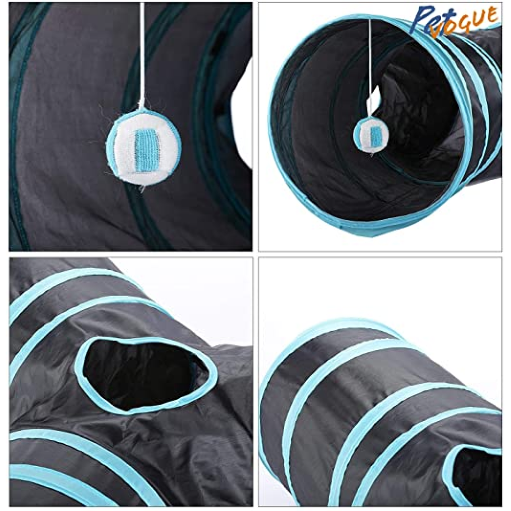 Pet Vogue Tunnel Toy for Cats (Dark Blue) image 2