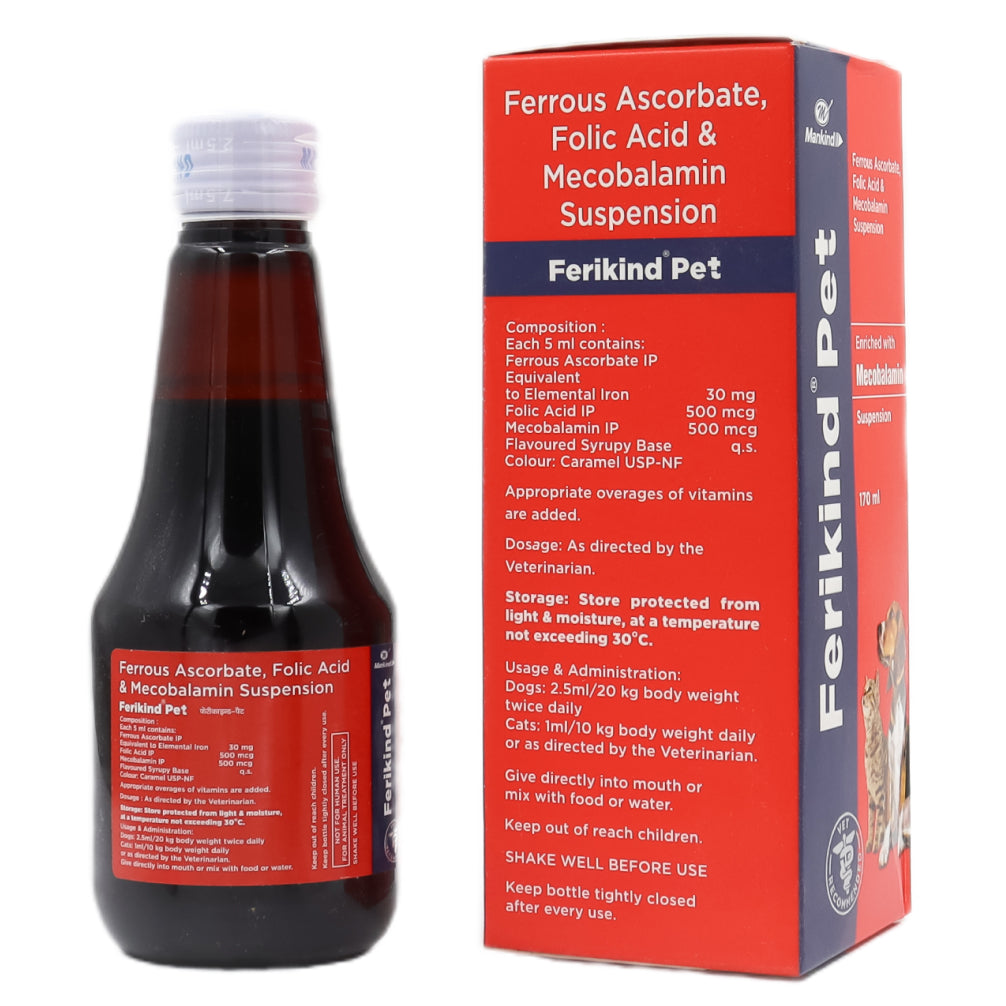 Mankind Ferikind Pet Suspension for Dogs and Cats (170ml) image 2
