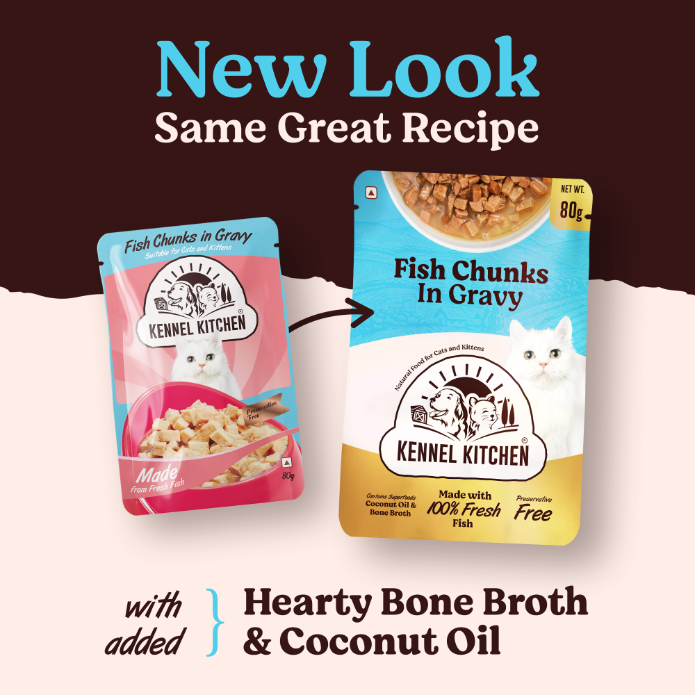 Kennel Kitchen Fish Chunks in Gravy Kitten and Adult Cat Wet Food (All Life Stage) image 4