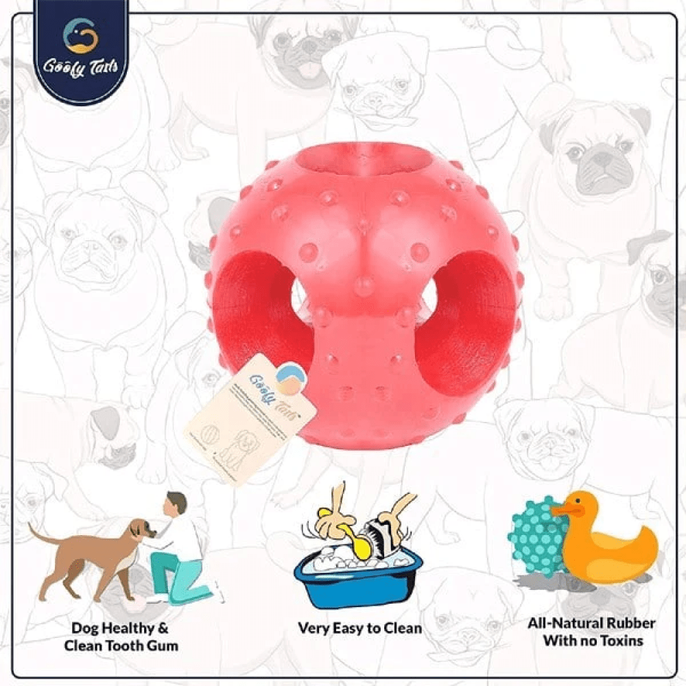 Goofy Tails Super Dog Spike + Hole + Bone Medium Toy for Dogs (Pack of 3) image 5