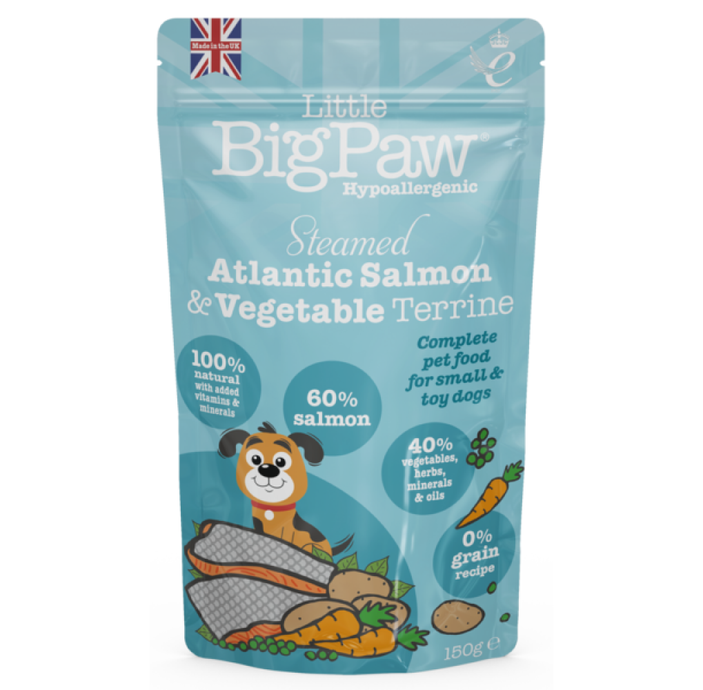 Little Big Paw Atlantic Salmon & Vegetables Terrine Dog Wet Food image 6