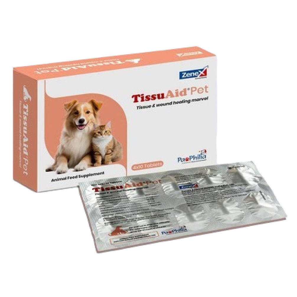Zenex TissuAid Pet Tablets for Dogs and Cats