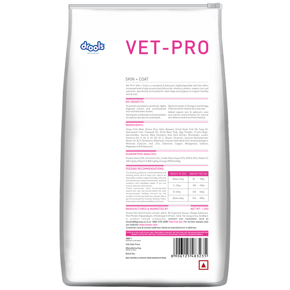 Drools VET PRO Skin & Coat Adult Dog Dry Food image 5
