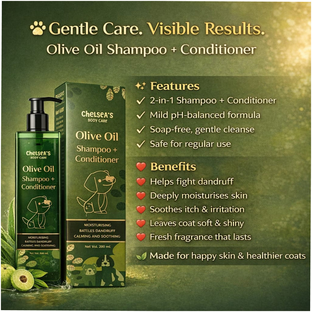 Chelsea’s Body Care Olive Oil Shampoo + Conditioner for Dogs & Cats image 7