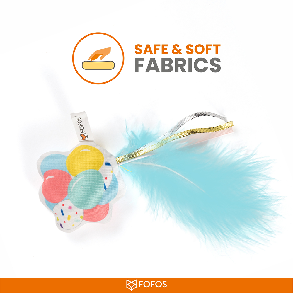 Barkbutler x Fofos Birthday Balloon Catnip Toy for Cats image 4