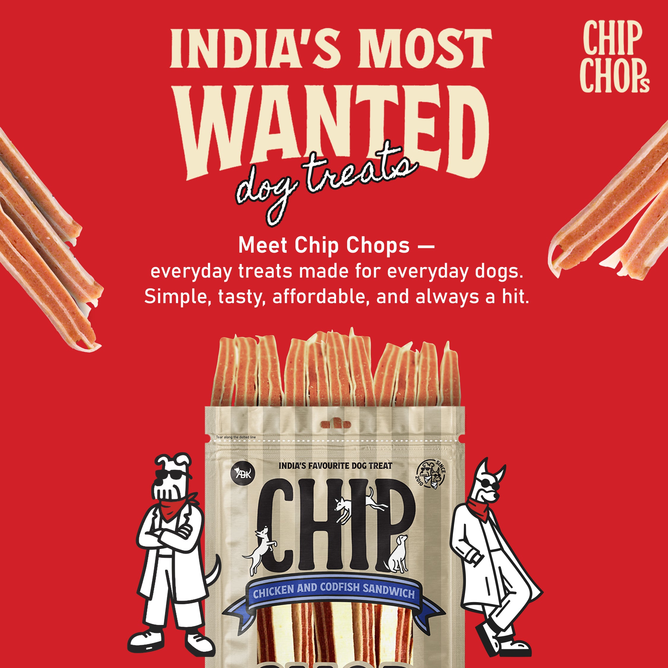 Chip Chops Chicken and Codfish Sandwich Dog Treats image 6