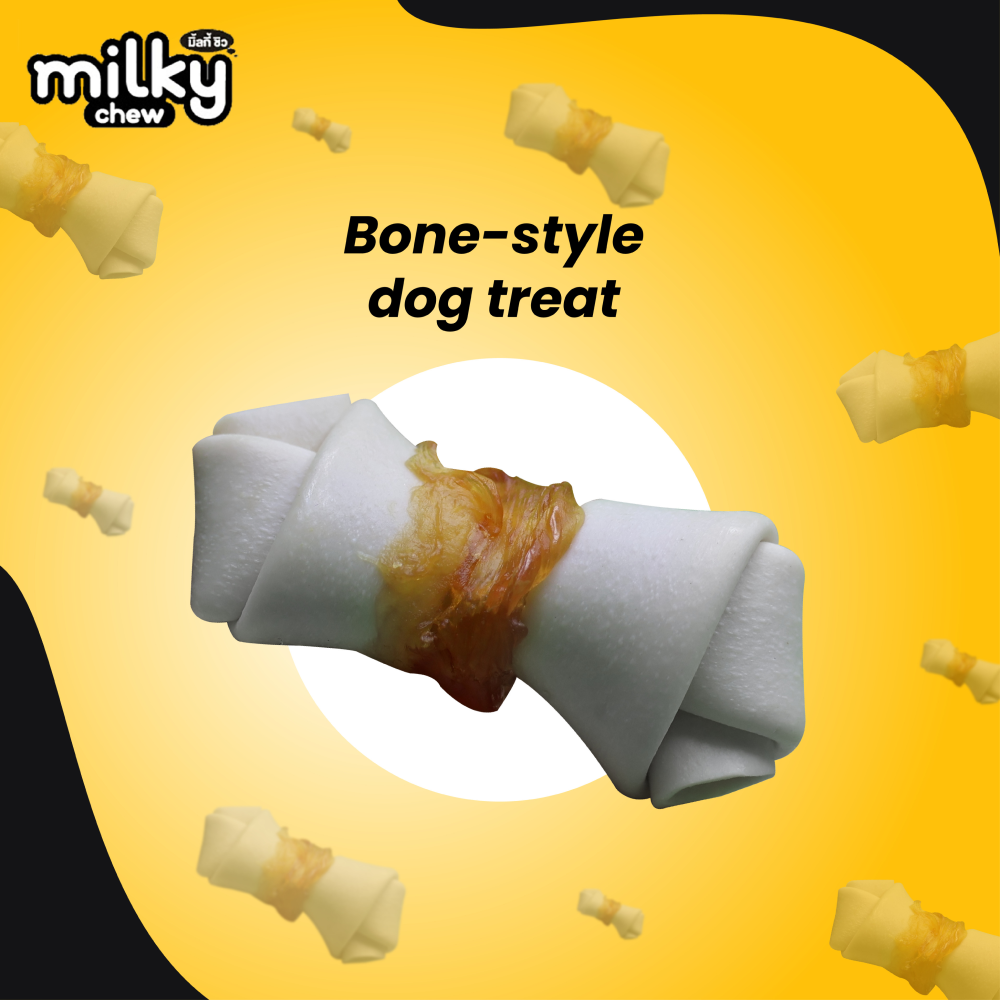 Dogaholic Milky Chew Cheese Chicken Bone Style image 6