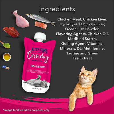Kitty Yums Lickable Tuna & Bonito Creamy Cat Treat image 7