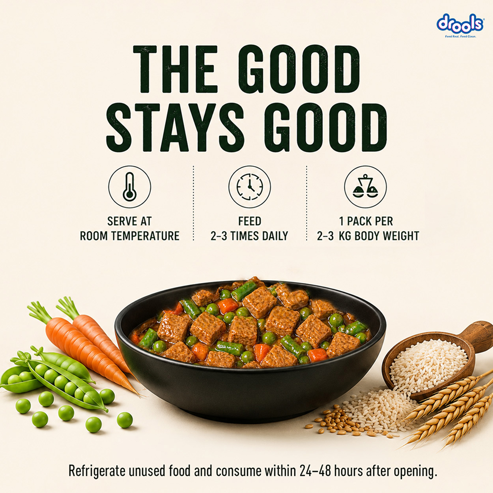 Drools 100% Veg Chunks in Gravy Puppy Wet Food image 9