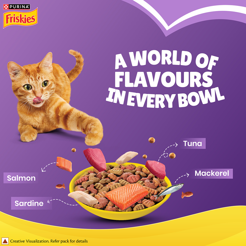 Purina Friskies Surfin Favourites Adult Cat Dry Food image 2