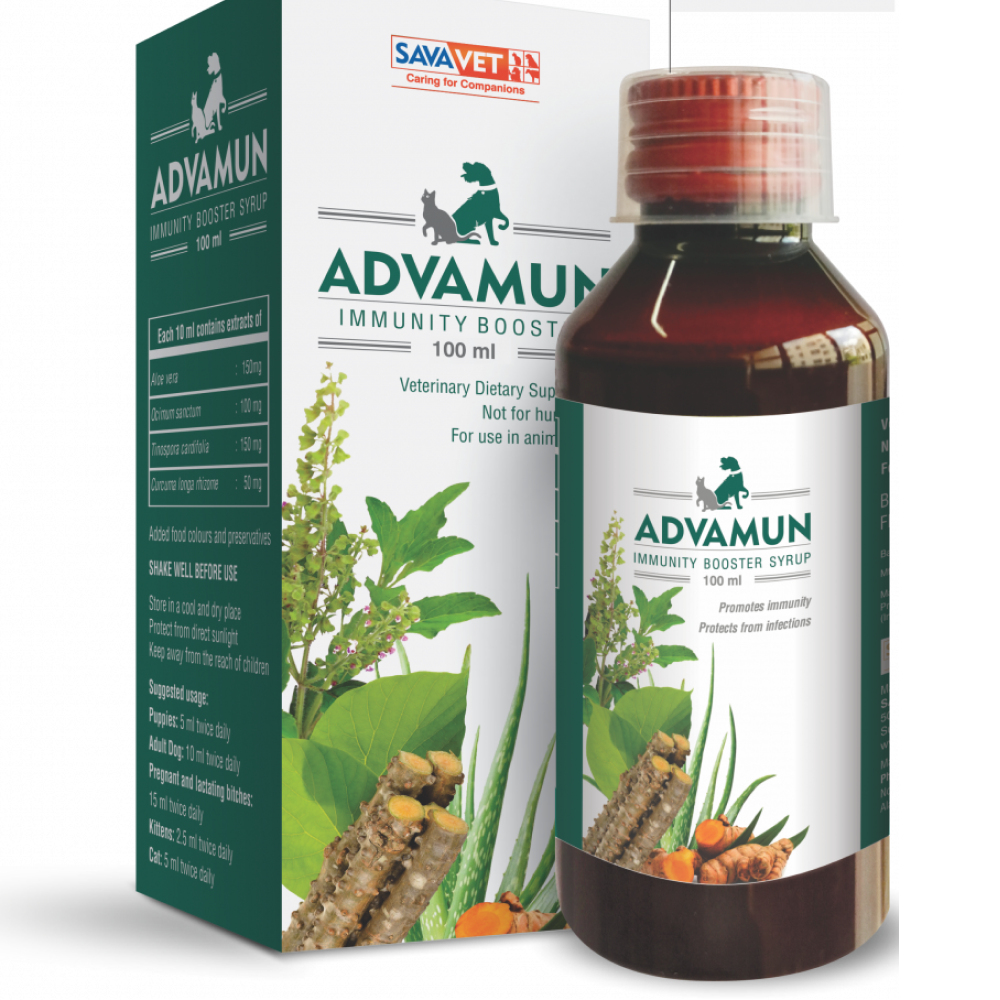 Savavet Advamun Immunity Booster Syrup for Dogs & Cats (200ml) image 3
