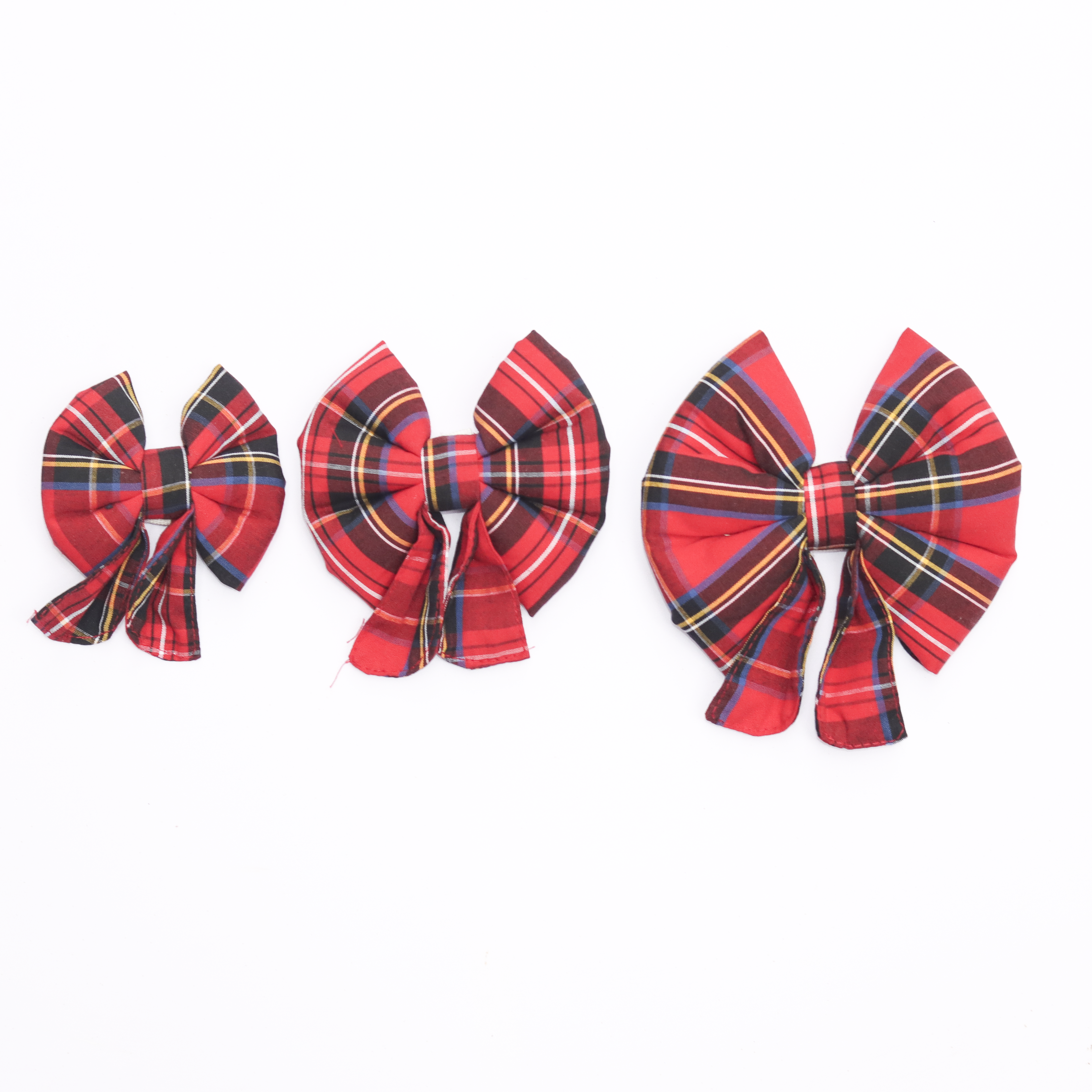 Skatrs Checkered Scottish Red Bow for Dogs and Cats image 4