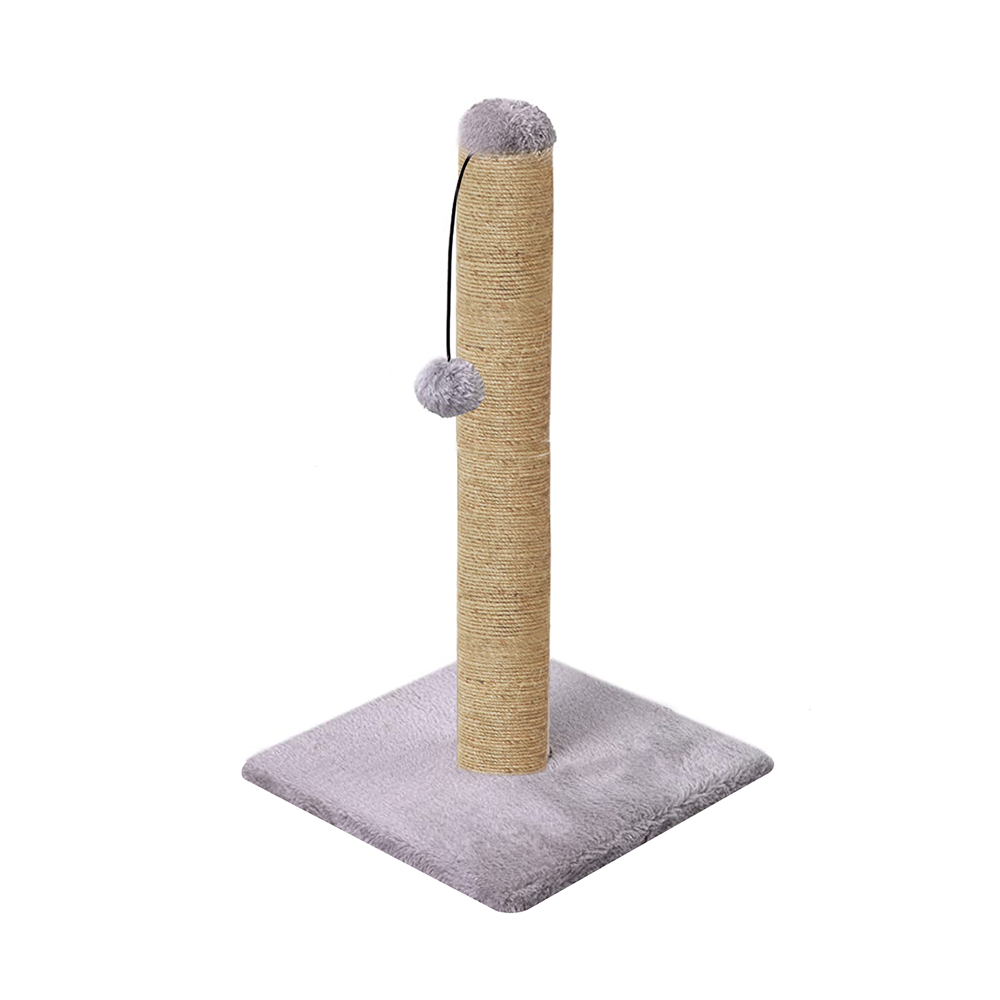 Furrlovers Cat & Kitten Scratching Post Tree with Hammock, Toy & Jute Rope (Grey) image 1