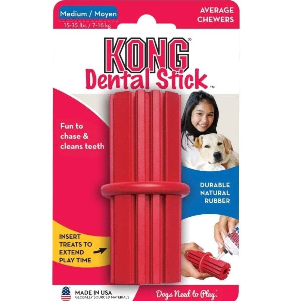 Kong Dental Sticks Toy for Dogs (Red) | For Aggressive Chewers image 3