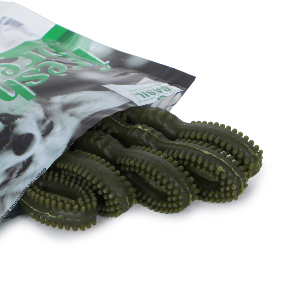 Basil Fresh Breath Chewy Bone Dog Treat image 4