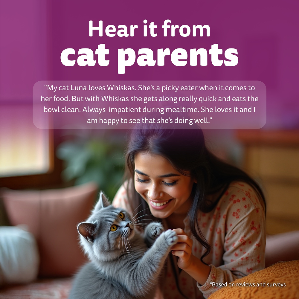 Whiskas Chicken With Tuna And Carrot in Gravy Tasty Mix Adult Cat Wet Food image 9