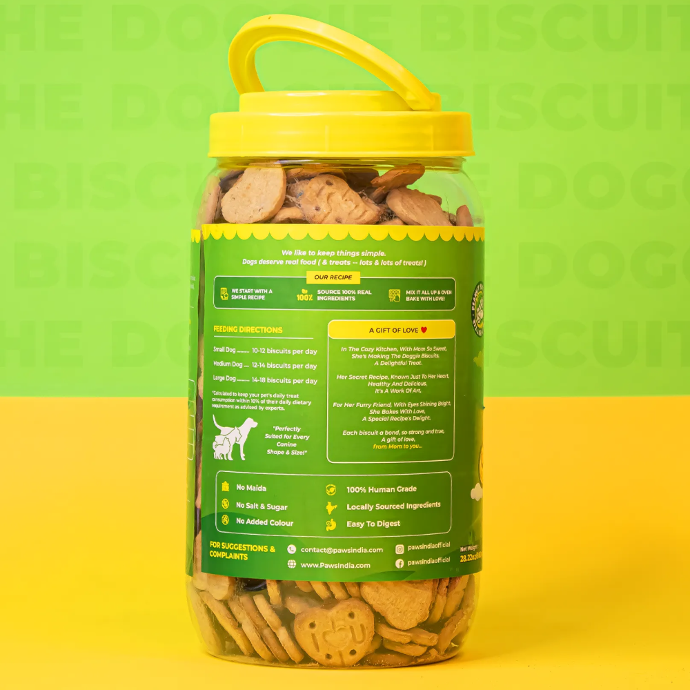 Pawsindia The Doggie Peanut Butter Helps Immunity Dog Biscuits image 3
