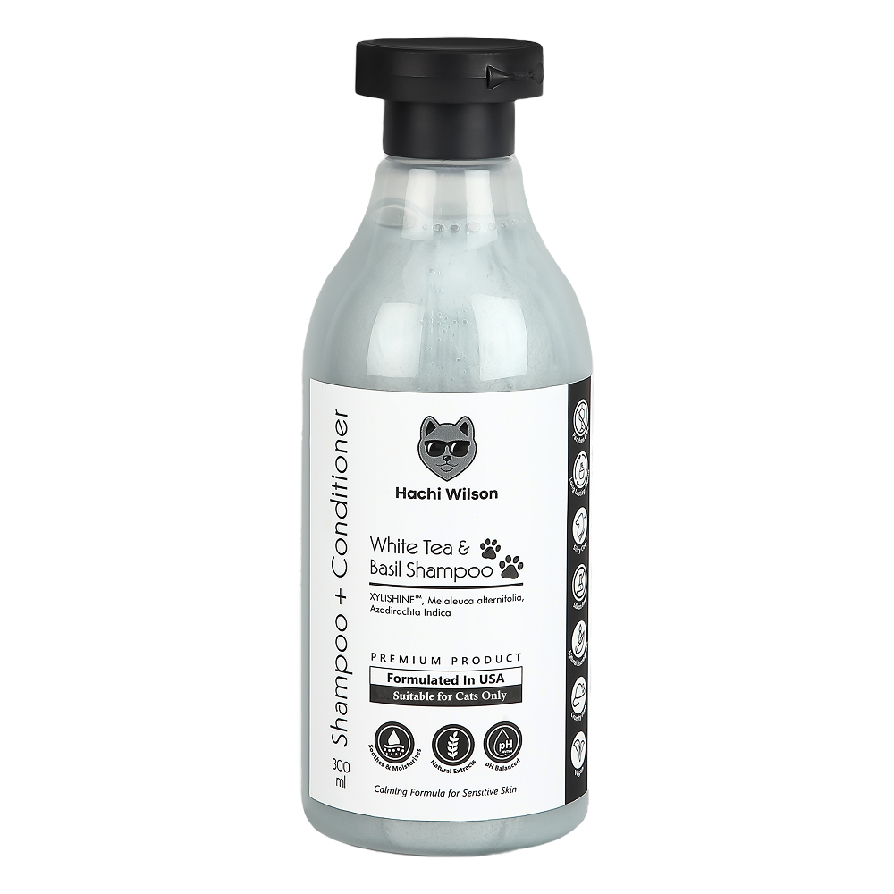 Hachi Wilson Super Premium White Tea and Basil Shampoo for Cats