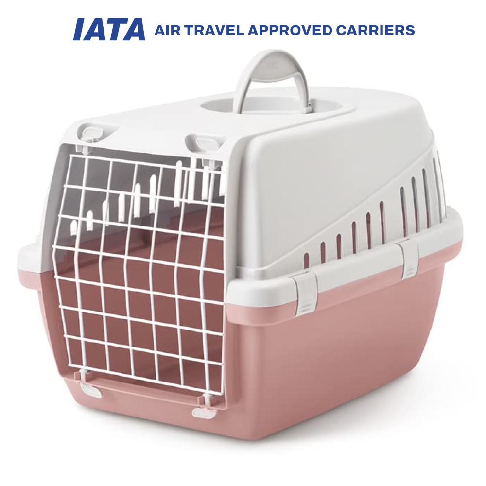Savic Trotter 1 IATA Approved Travel Carrier for Dogs and Cats (Grey/Ash Rose)
