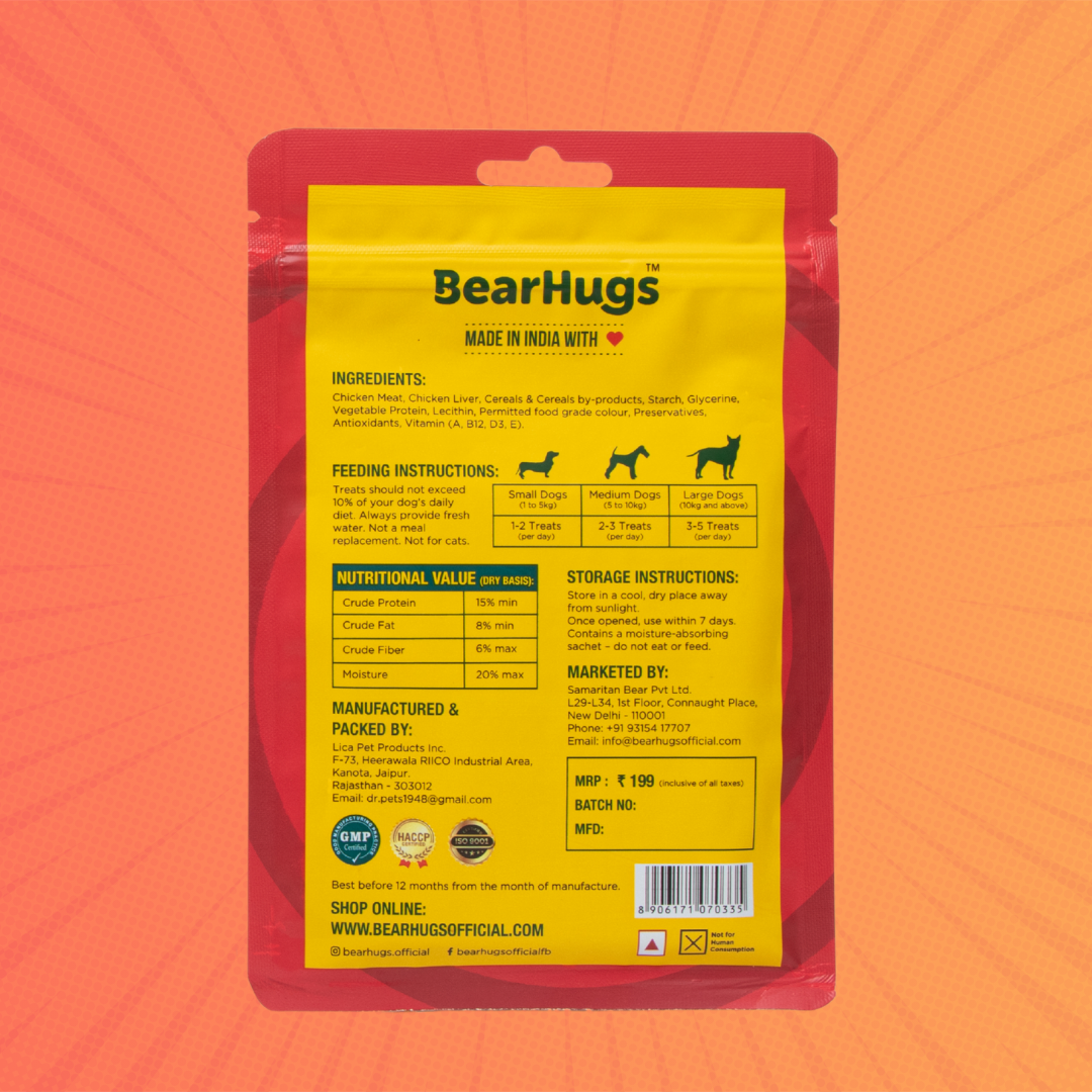BearHugs Real Chicken Soft & Chewy Sticks Dog Treats image 8