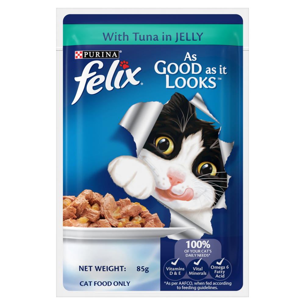 Purina Felix with Tuna in Jelly Adult Complete and Balanced Cat Wet Food image 9