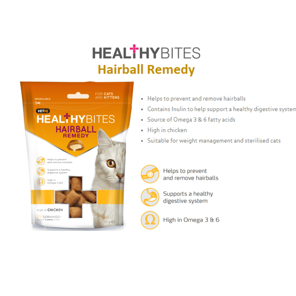 Mark and Chappell Healthy Bites Hairball Remedy Cat Treats image 3