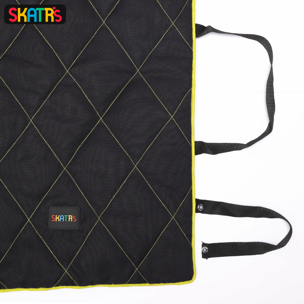 Skatrs Foldable Quilted Mat for Dogs and Cats (Black) image 7