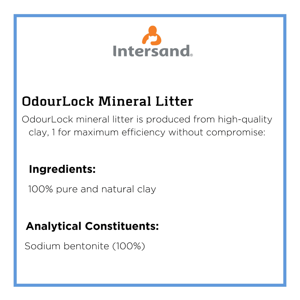 Intersand Scented Odour Lock Calming Baby Powder Cat Litter image 3