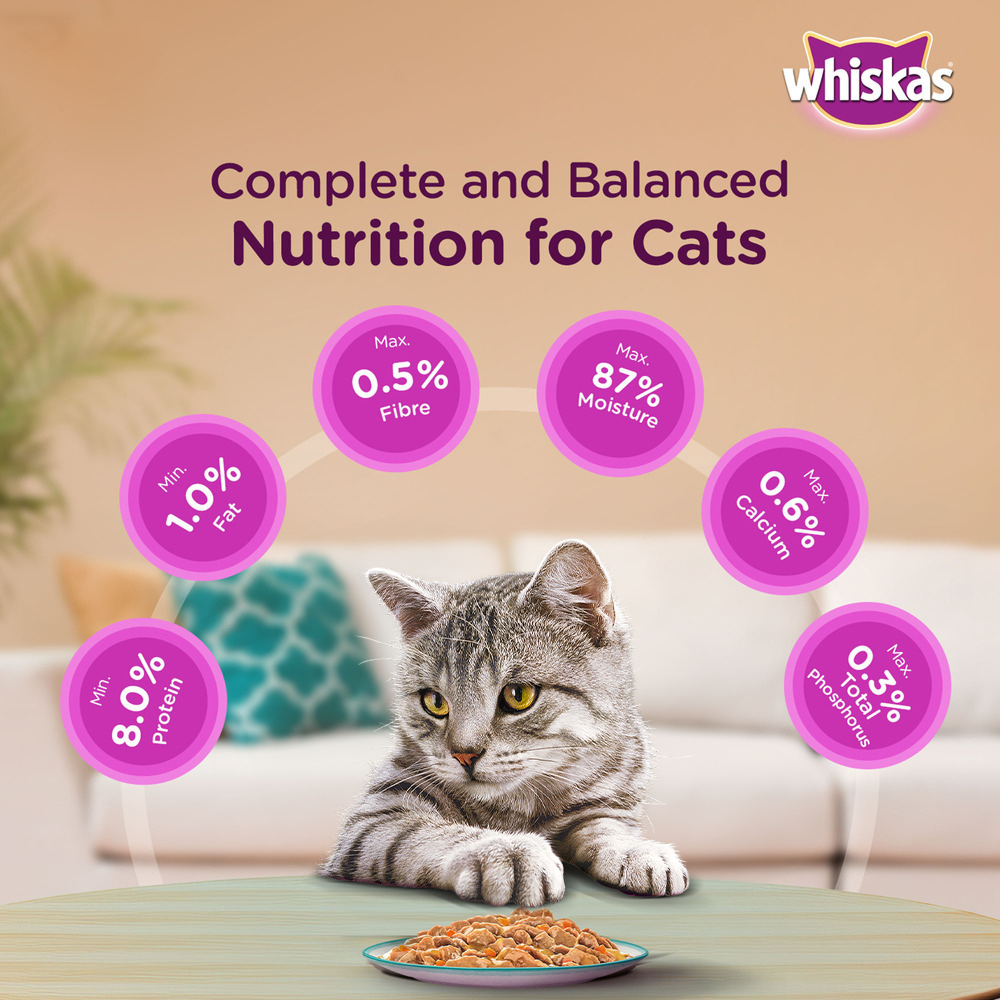 Whiskas Ocean Fish Adult Cat Wet Food image 7