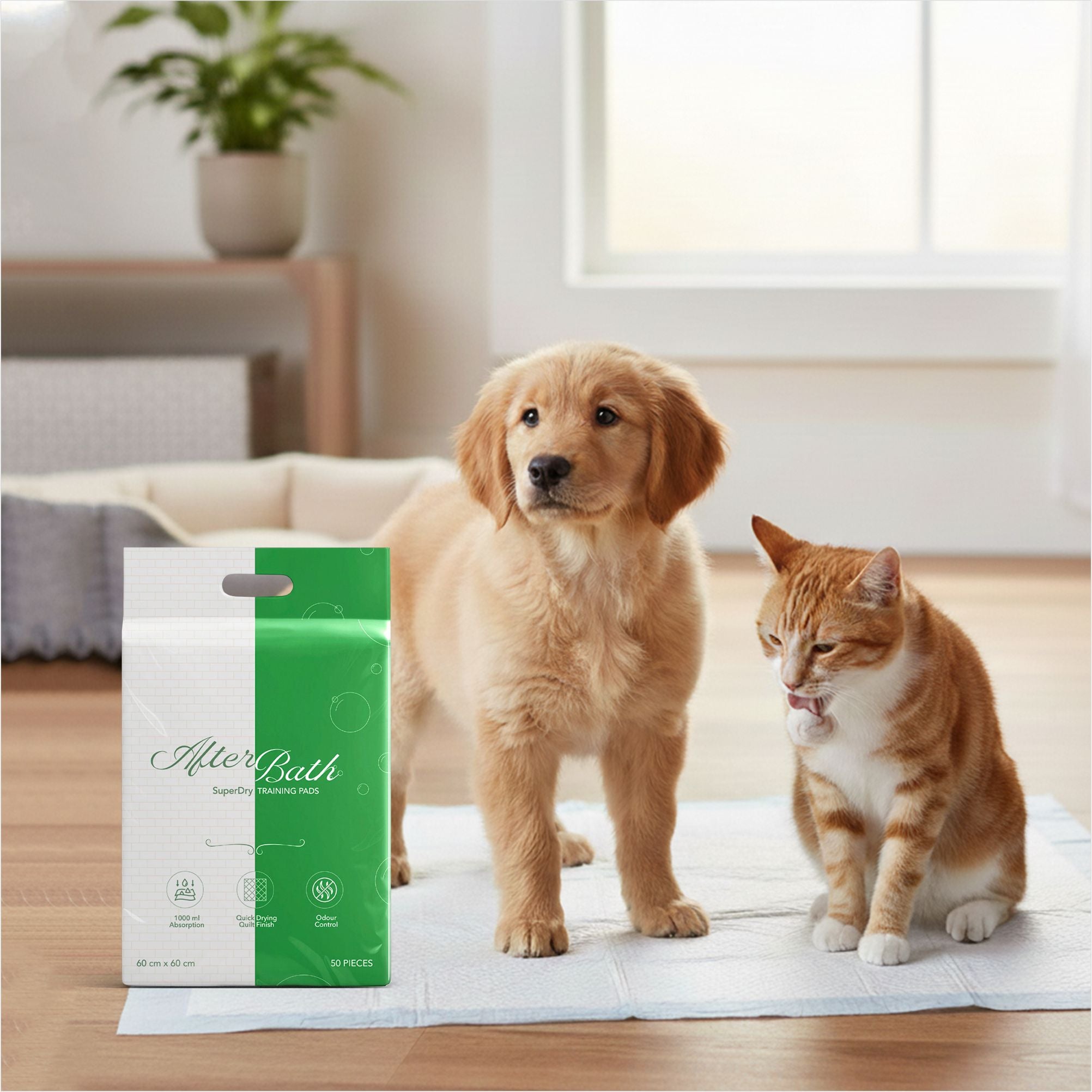 Afterbath SuperDry Training Pads for Dogs & Cats (60x60cm) image 8
