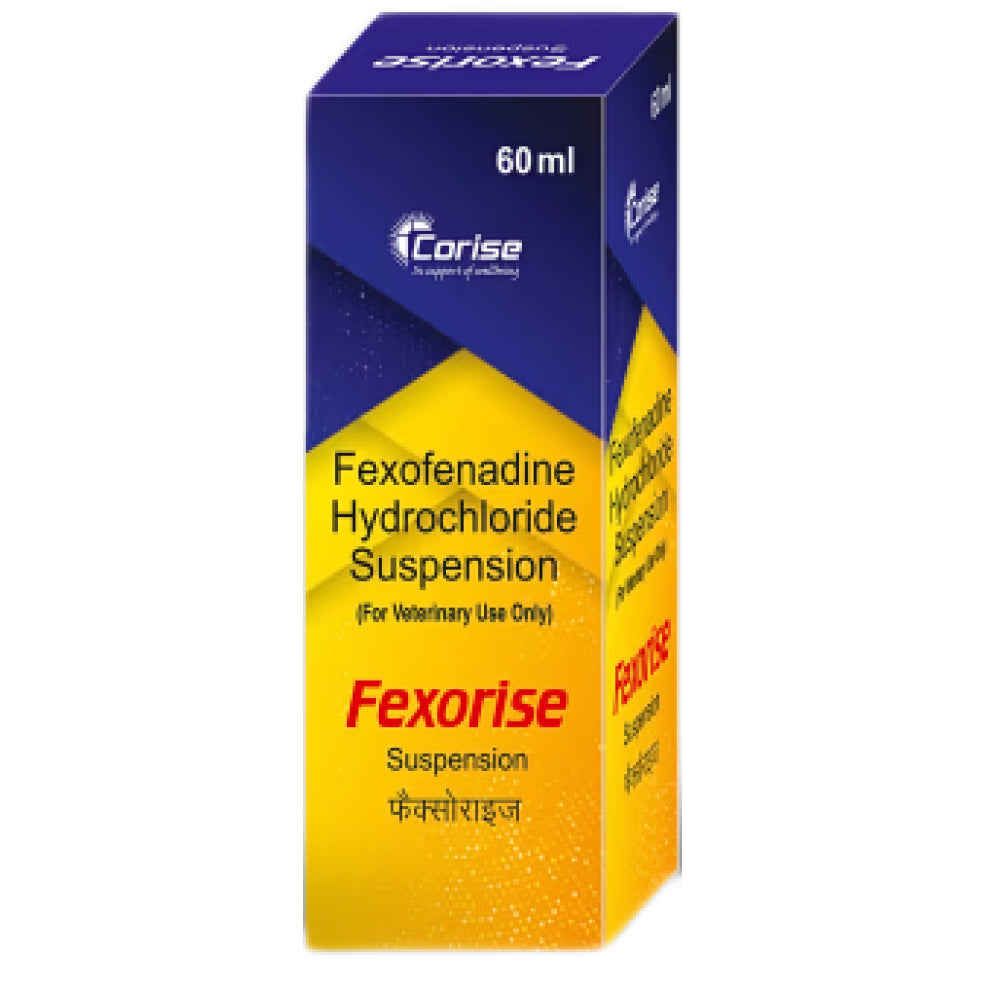 Corise Fexorise Suspension (Fexofenadine Hydrochloride) 60ml for Dogs and Cats